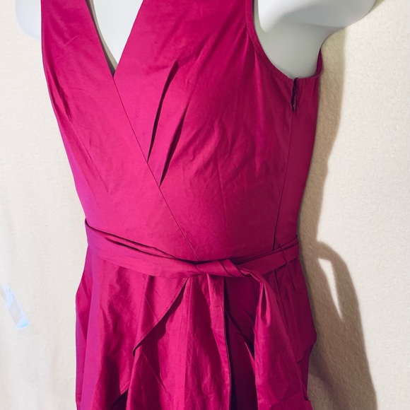 NWT DKNYC Fushcia Dress Size 2 w/ Pleat Detail - Picture 2 of 9